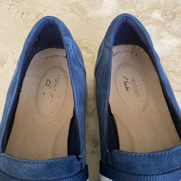 Clarks Ultimate Comfort Collection Leather Nautical Slip On Shoes - Picture 11 of 12